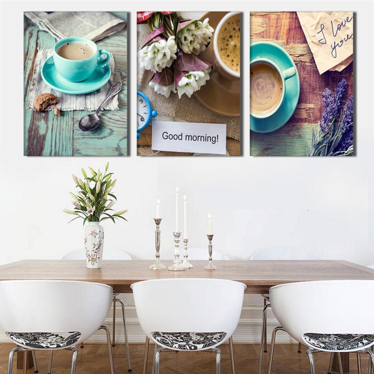 3 Panel Coffee Lovers Wall Art